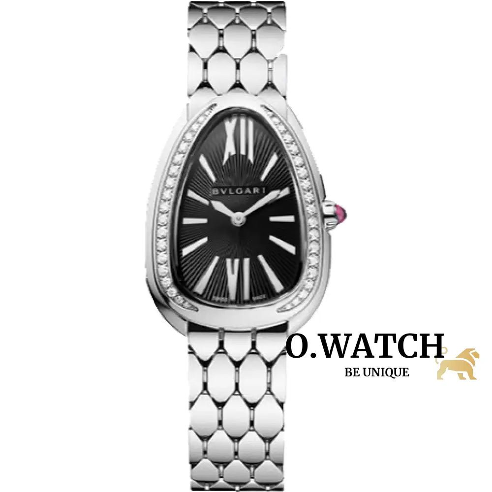 bvlgari-silver-black-montre-femme-915 Bvlgari Silver Black Montre Femme