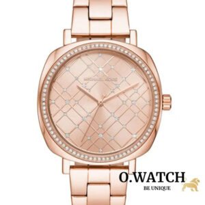 MONTRE Michael Kors Nia Quartz Rose Gold Crystal Dial Ladies Watch MK3990