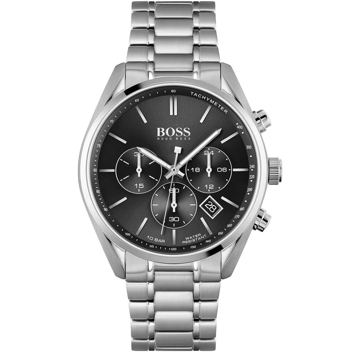 1513871-hugo-boss-watch-10bar-water-resistant-men-black-dial-metal-stainless-silver-strap-quartz-battery-analog-chronograph-champion